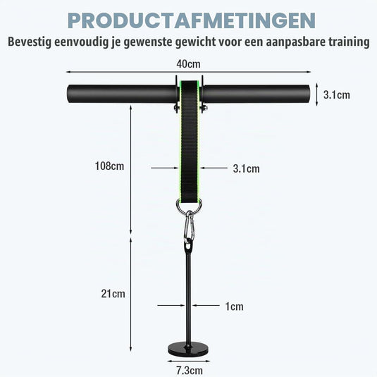 Onderarmtrainer met polsroller van staal en antislip handgreep voor krachttraining – polstrainer – gripversterker - happygetfit.com