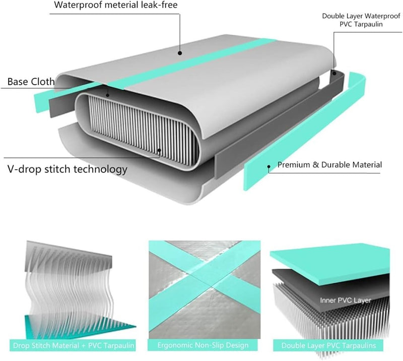 Chargez l'image dans la visionneuse de la galerie, Opblaasbaar gymnastiekblok 100 x 100 x 20 cm – airblock turnmat met elektrische pomp voor turnen, fitness en yoga - happygetfit.com
