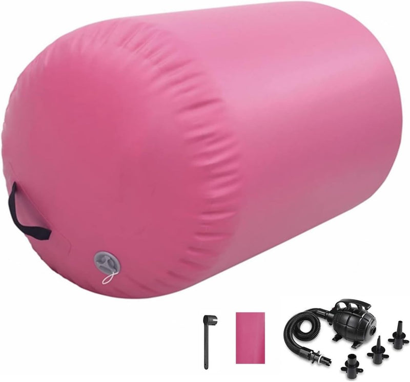 Załaduj obraz do przeglądarki galerii, Opblaasbare air roller 60/75/90 cm – gymnastiekrol voor tumbling, backflip, yoga en training – met elektrische pomp - happygetfit.com
