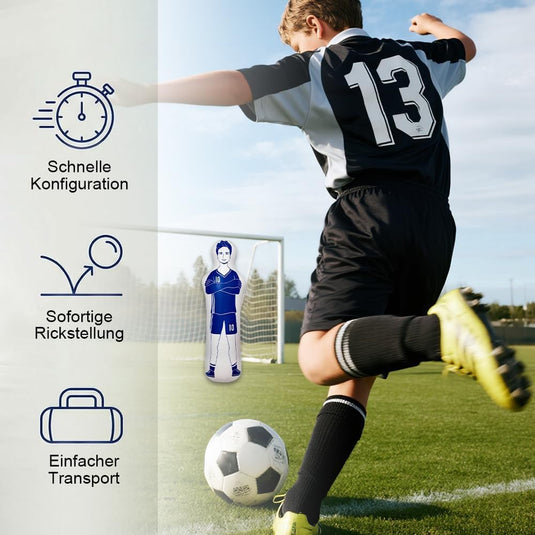 Opblaasbare voetbal trainingsdummy 160 cm - happygetfit.com