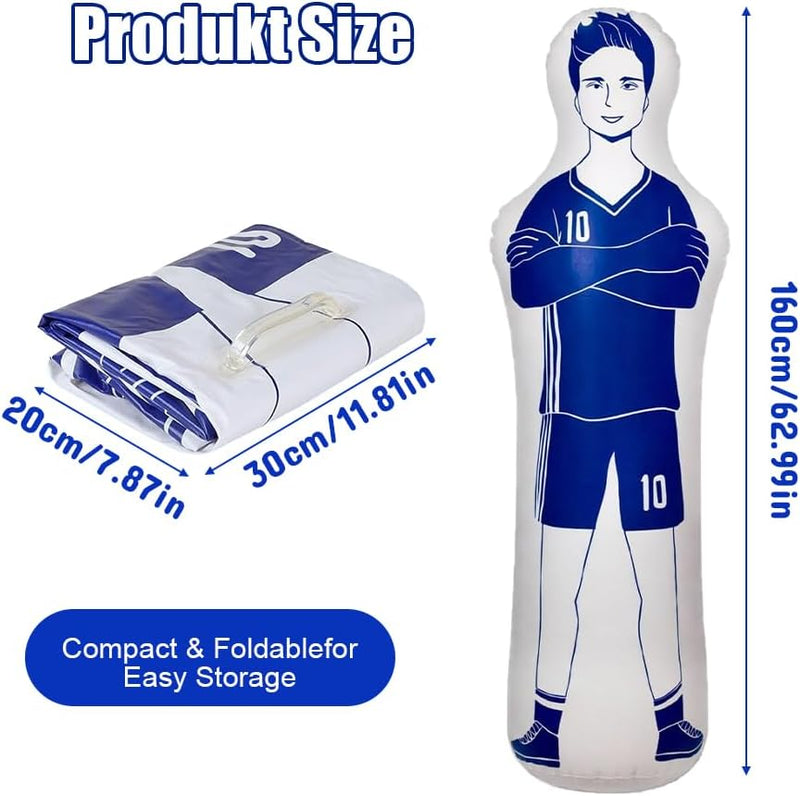 Load image into Gallery viewer, Opblaasbare voetbal trainingsdummy 160 cm - happygetfit.com
