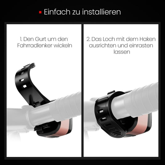 Oplaadbaar fietsvoorlicht USB-C IPX5 waterbestendig met 3 lichtstanden – fietslamp – fietsverlichting - happygetfit.com