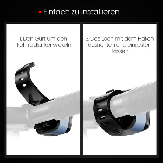 Oplaadbaar fietsvoorlicht USB-C IPX5 waterbestendig met 3 lichtstanden – fietslamp – fietsverlichting - happygetfit.com