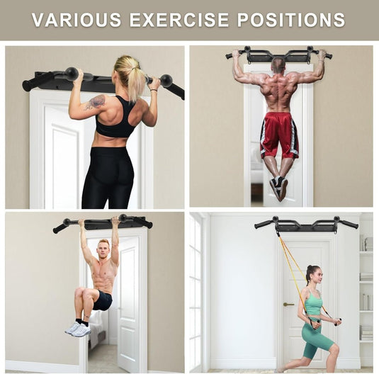 Optrekstang 95 cm voor wand plafond en balk tot 227 kg – pull-up bar – krachttraining - happygetfit.com
