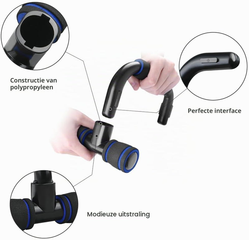 Bild im Galerie-Viewer laden, Opvouwbaar push-up board 24-in-1 met verstelbare handgrepen en antislip voetjes voor borst armen en schouders – opdruksteunen – krachttraining - happygetfit.com
