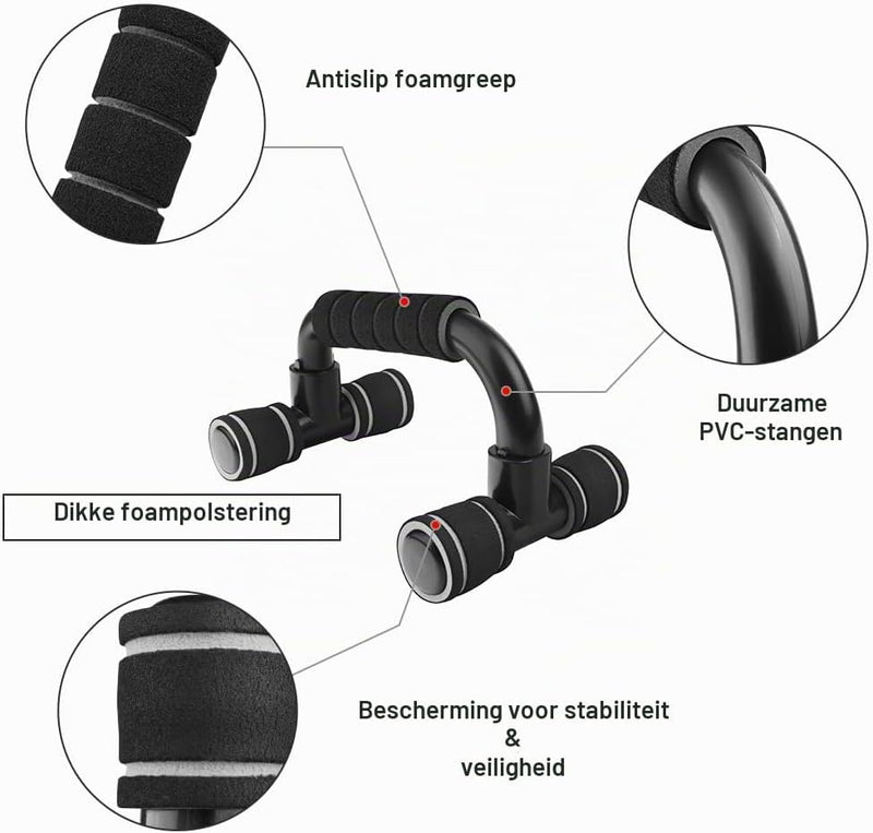 Bild im Galerie-Viewer laden, Opvouwbaar push-up board 24-in-1 met verstelbare handgrepen en antislip voetjes voor borst armen en schouders – opdruksteunen – krachttraining - happygetfit.com
