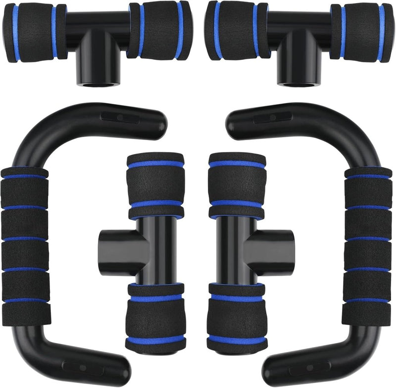 Bild im Galerie-Viewer laden, Opvouwbaar push-up board 24-in-1 met verstelbare handgrepen en antislip voetjes voor borst armen en schouders – opdruksteunen – krachttraining - happygetfit.com
