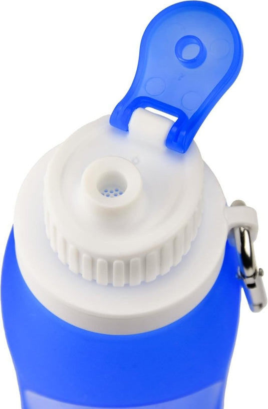 Opvouwbare drinkfles 500 ml blauw - happygetfit.com