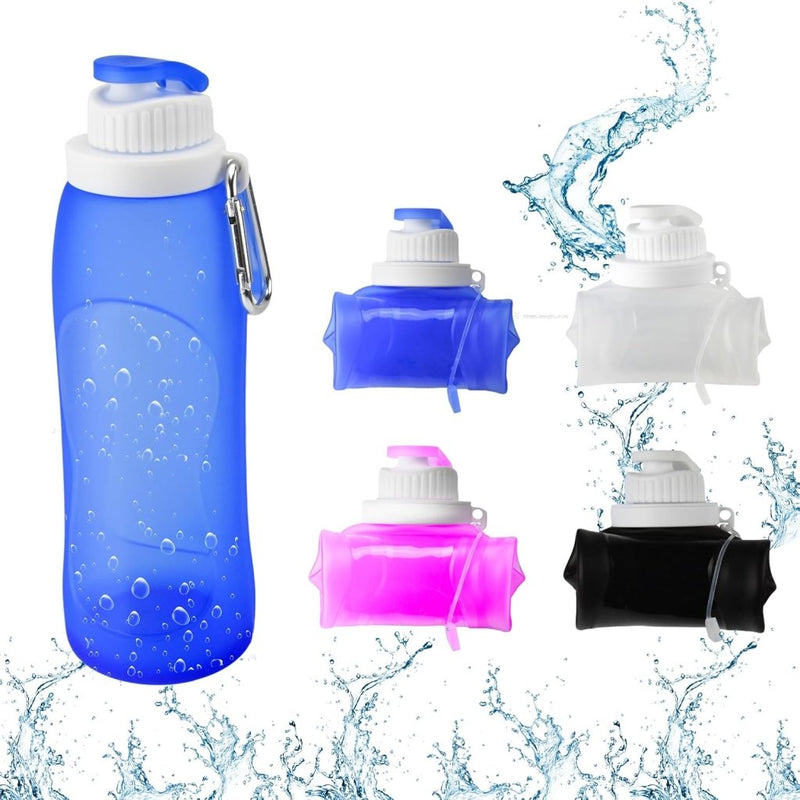 Laad afbeelding in Galerijviewer, Opvouwbare drinkfles 500 ml blauw - happygetfit.com
