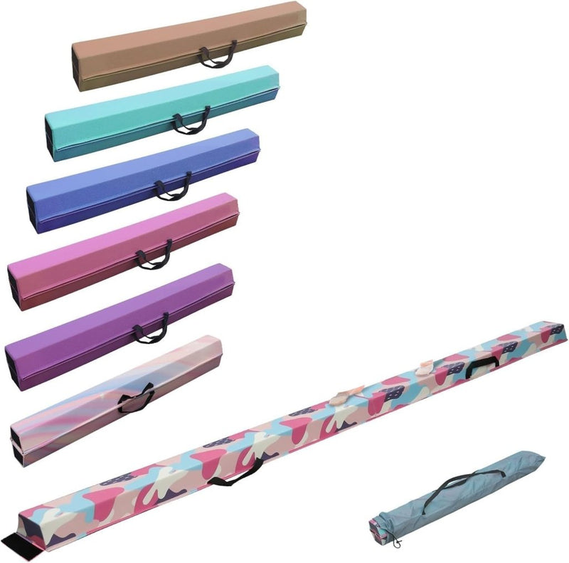 Załaduj obraz do przeglądarki galerii, Opvouwbare evenwichtsbalk voor kinderen 240/270/300 cm – PU-leer – balanstraining – turnen - happygetfit.com
