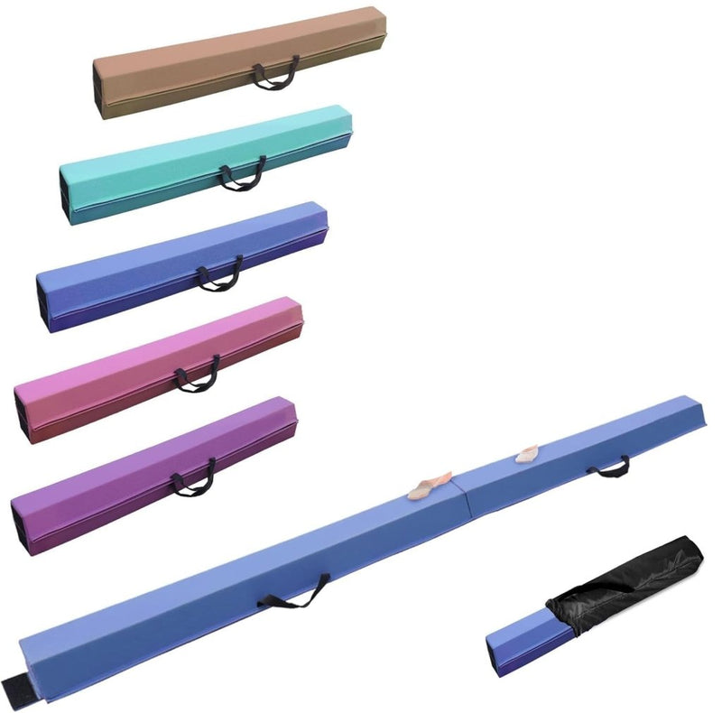 Załaduj obraz do przeglądarki galerii, Opvouwbare evenwichtsbalk voor kinderen 240/270/300 cm – PU-leer – balanstraining – turnen - happygetfit.com
