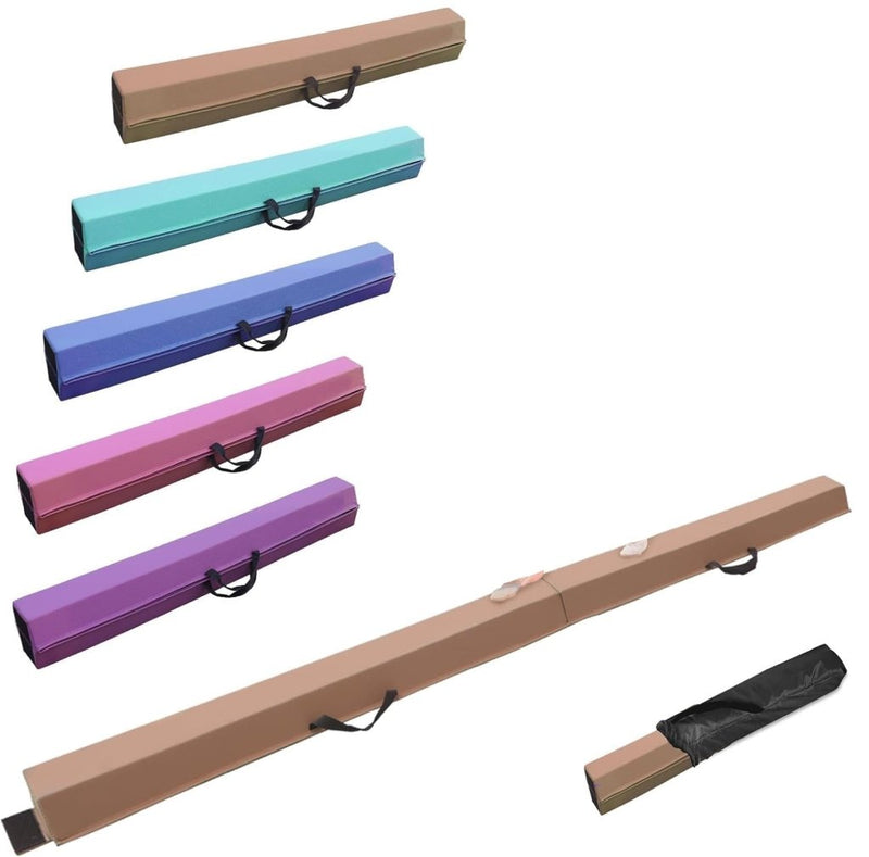 Załaduj obraz do przeglądarki galerii, Opvouwbare evenwichtsbalk voor kinderen 240/270/300 cm – PU-leer – balanstraining – turnen - happygetfit.com
