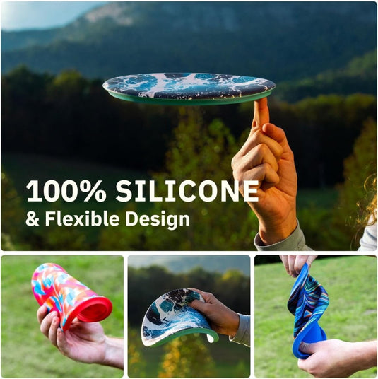 Opvouwbare frisbee van siliconen – zachte werpschijf voor kinderen en volwassenen - happygetfit.com