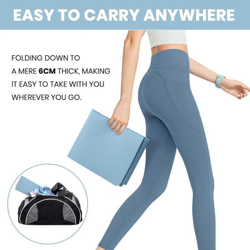 Chargez l'image dans la visionneuse de la galerie, Opvouwbare yogamat TPE antislip 6 mm - happygetfit.com
