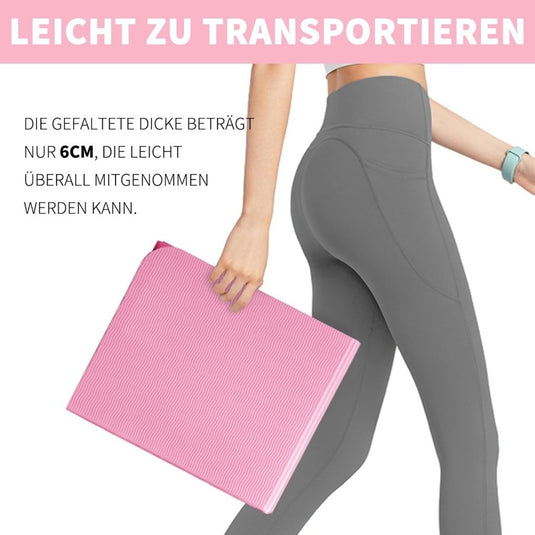 Opvouwbare yogamat TPE antislip 6 mm - happygetfit.com