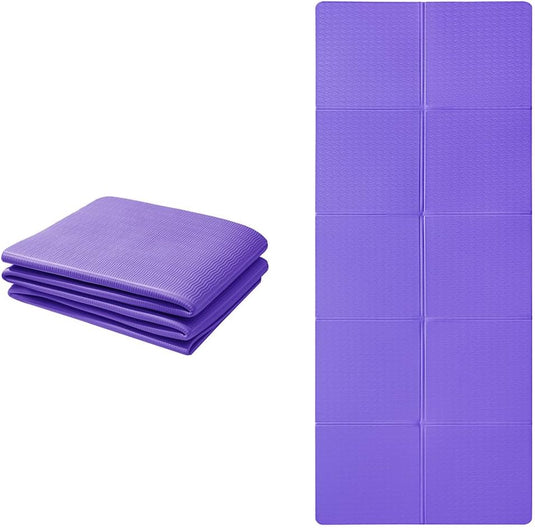 Opvouwbare yogamat TPE antislip 6 mm - happygetfit.com