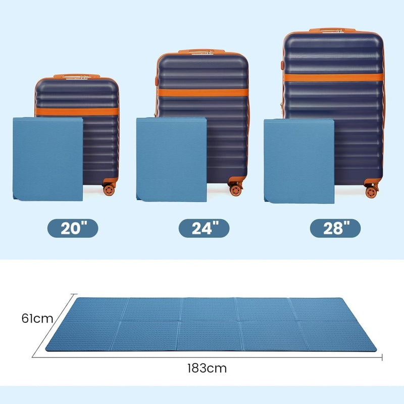 Chargez l'image dans la visionneuse de la galerie, Opvouwbare yogamat TPE antislip 6 mm blauw - happygetfit.com
