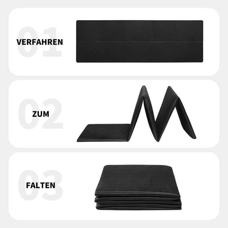 Chargez l'image dans la visionneuse de la galerie, Opvouwbare yogamat TPE antislip 6 mm blauw - happygetfit.com
