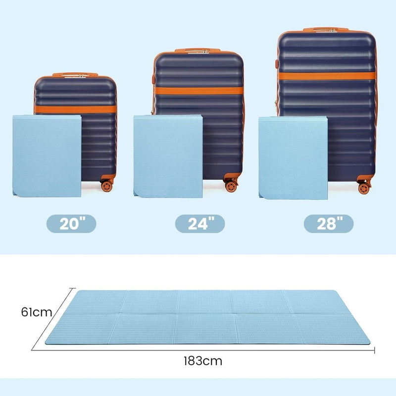 Chargez l'image dans la visionneuse de la galerie, Opvouwbare yogamat TPE antislip 6 mm blauw - happygetfit.com
