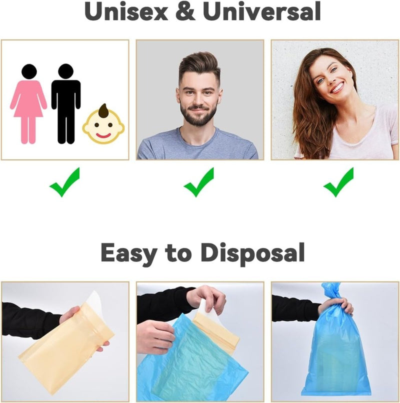 Load image into Gallery viewer, OTraki Wegwerp urinezakken voor reizen, 8+8 stuks draagbare urinaal voor mannen gel urinezakken braakzakjes, reis urinaals voor kamperen, files, plaszakken voor mannen, vrouwen, zwangere patiënten - happygetfit.com
