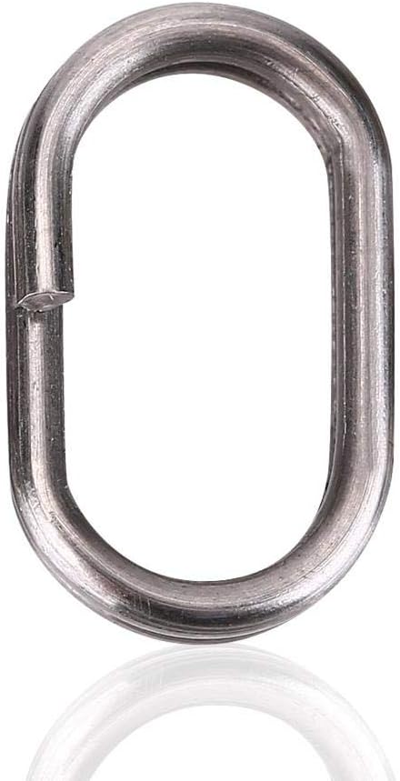 Bild im Galerie-Viewer laden, Ovale splitringen 100 stuks 9 x 15 mm van roestvrij staal voor kunstaas en vishaken – visringen – hengelsportmateriaal - happygetfit.com
