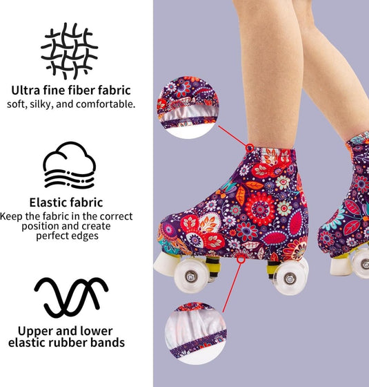 Overtreksokken voor rolschaatsen, schaatsen, bescherming voor inline skates, schaatsen, bescherming voor rolschaatsen, schaatsen, bescherming voor kunstschaatsen, schaatsen - happygetfit.com