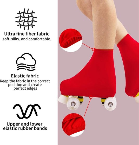 Overtreksokken voor rolschaatsen, schaatsen, bescherming voor inline skates, schaatsen, bescherming voor rolschaatsen, schaatsen, bescherming voor kunstschaatsen, schaatsen - happygetfit.com