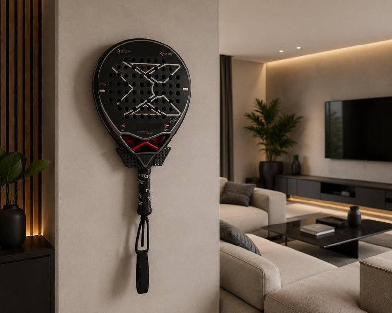 Laden Sie das Bild in Galerie -Viewer, Padel racket muurbeugel set zwart - happygetfit.com
