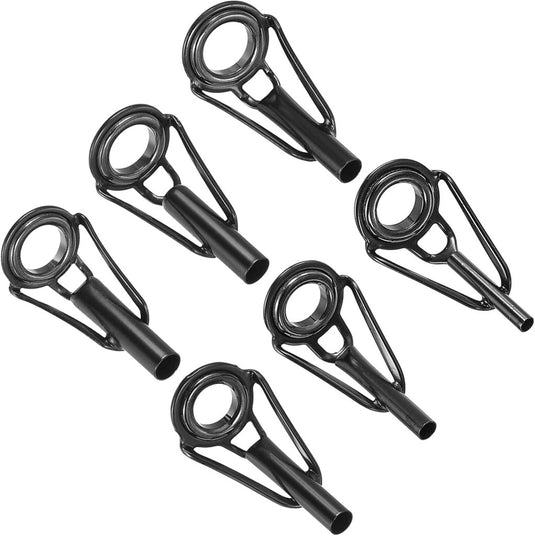 PATIKIL 1,6 - 4 mm, vishengel, reparatieset, 6 stuks, roestvrij staal, mast, ring, vervanging voor zout water, zoet water, perzik, zwart - happygetfit.com