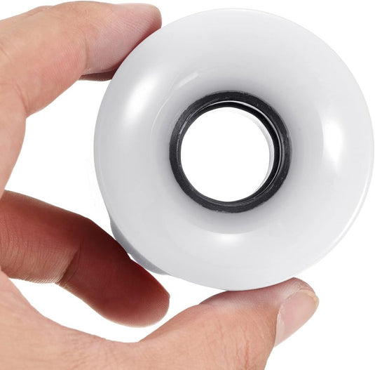 PATIKIL 60mm Longboard Wielen, 4 Pack Skateboard Wiel Straat Wielen voor Skateboards Cruiser Wielen Vervanging 78A, Wit - happygetfit.com