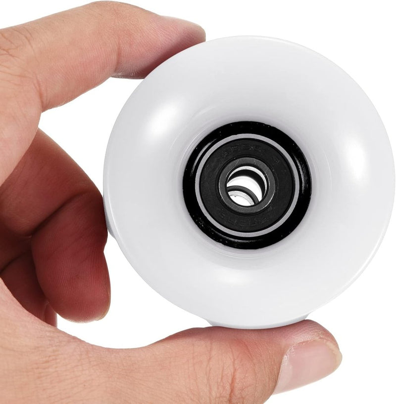 Laad afbeelding in Galerijviewer, PATIKIL 60mm Longboard Wielen met Lagers ABEC-9, 4 Pack Straat Wielen voor Skateboards Cruiser Wiel Vervanging 80A, Wit Zwart - happygetfit.com
