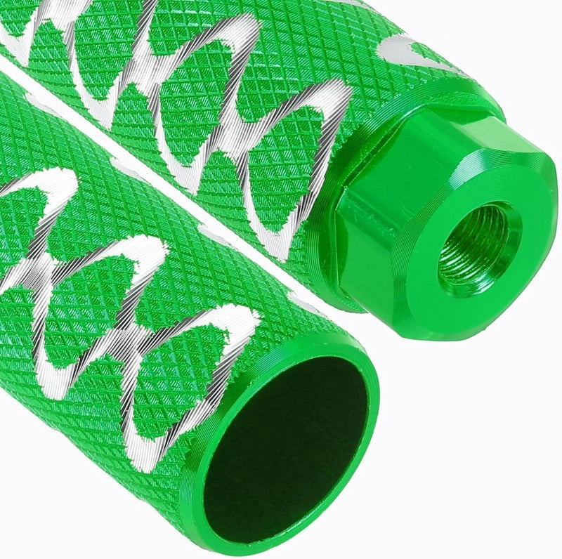 Load image into Gallery viewer, PATIKIL Aluminiumlegering O-vorm fiets haringen fit 3/8 "assen, anti-slip lood voet fiets haringen achterbank staat voor BMX mountainbike fietsen achterste stuntharingen, groen - happygetfit.com
