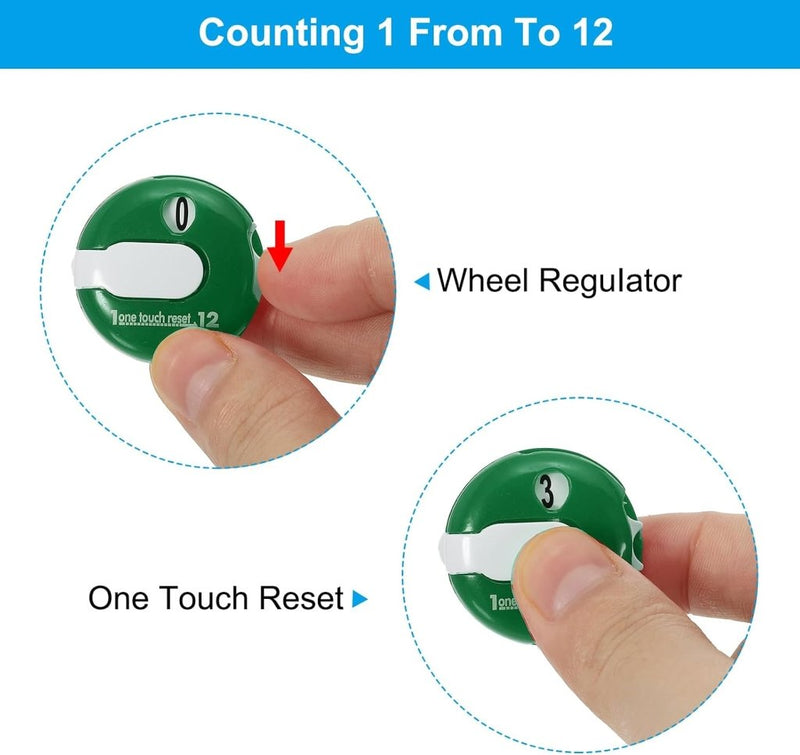 Laad afbeelding in Galerijviewer, PATIKIL Golf Score Teller Mini Golf Shot Slag Bevestiging Teller Clicker Clip voor Golfers Handschoen Tas Hoed - happygetfit.com
