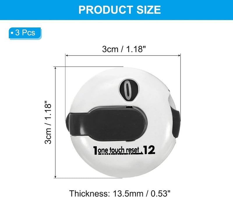 Laad afbeelding in Galerijviewer, PATIKIL Golf Score Teller Mini Golf Shot Slag Bevestiging Teller Clicker Clip voor Golfers Handschoen Tas Hoed - happygetfit.com
