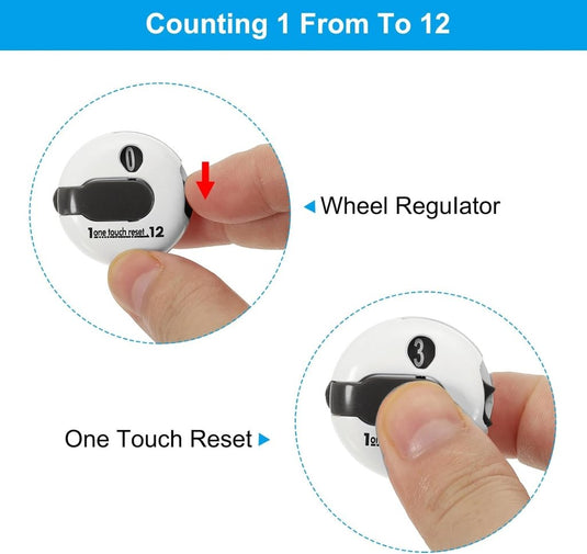 PATIKIL Golf Score Teller Mini Golf Shot Slag Bevestiging Teller Clicker Clip voor Golfers Handschoen Tas Hoed - happygetfit.com