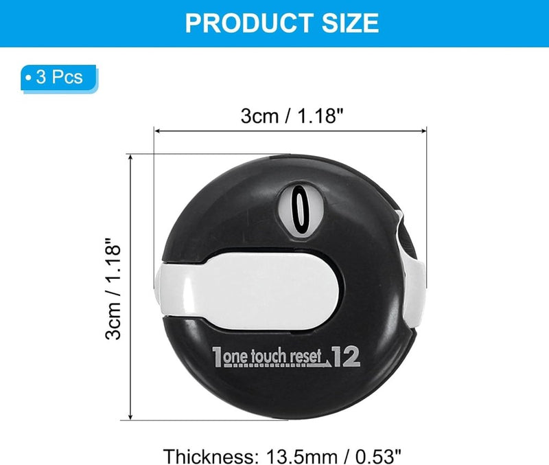 Laad afbeelding in Galerijviewer, PATIKIL Golf Score Teller Mini Golf Shot Slag Bevestiging Teller Clicker Clip voor Golfers Handschoen Tas Hoed - happygetfit.com
