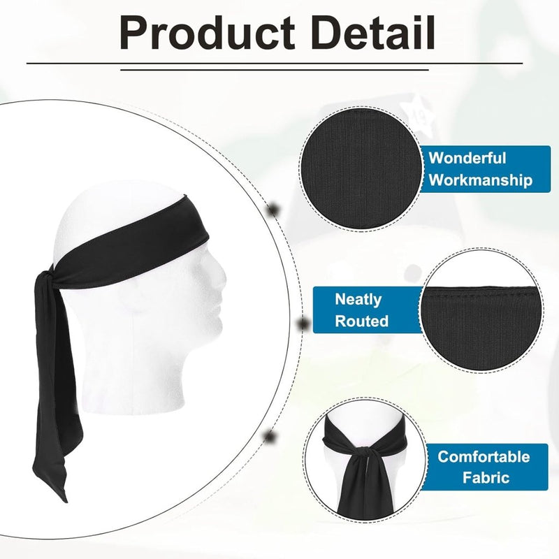 Laad afbeelding in Galerijviewer, PATIKIL Hoofdbanden Hoofdbanden, Ninja Karate Hoofdband Verstelbare Sport Tie Zweetafvoerende Workout Hoofdband - happygetfit.com
