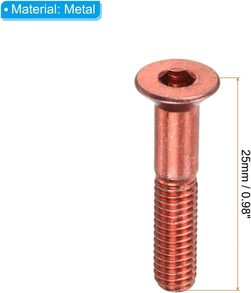 Load image into Gallery viewer, PATIKIL Skateboard Hardware Kit, 1 inch Bevestigingsschroeven Hex Head Bouten Moeren Set met Sleutel voor Longboard Cruiser, Verschillende Kleuren - happygetfit.com
