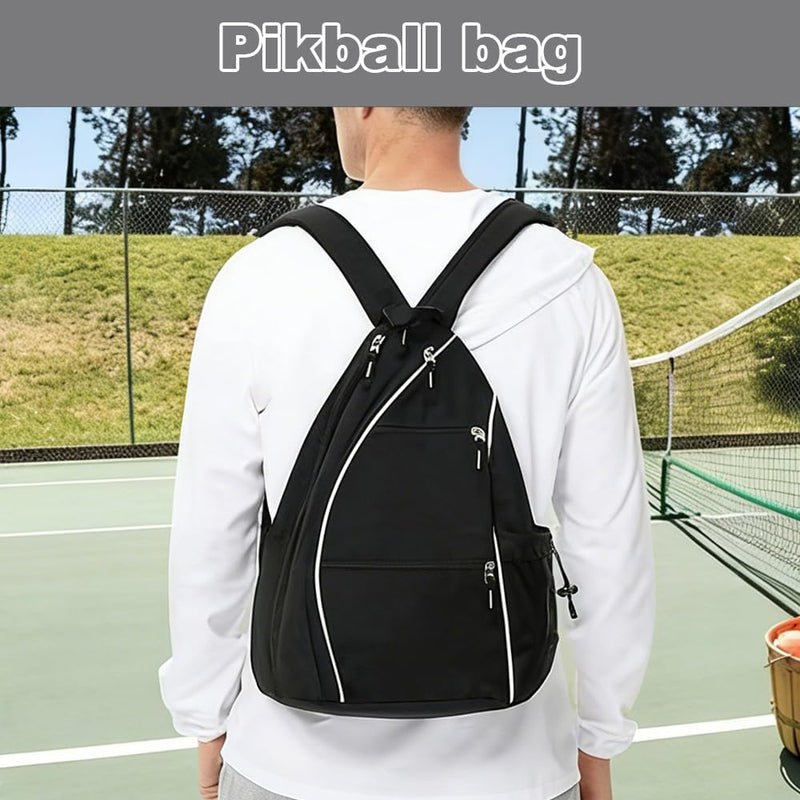 Chargez l'image dans la visionneuse de la galerie, Pickleball tas met meerdere vakken zwart - happygetfit.com
