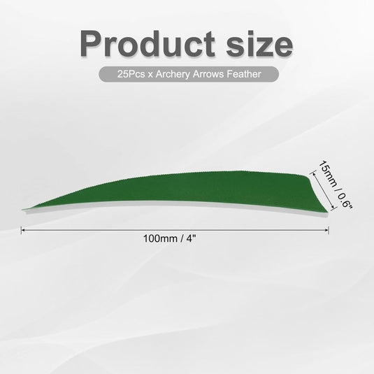 Pijlveren 25 stuks 100 mm van echte kalkoenveren – boogschiet fletching – reserveveren voor houten en carbon pijlen - happygetfit.com
