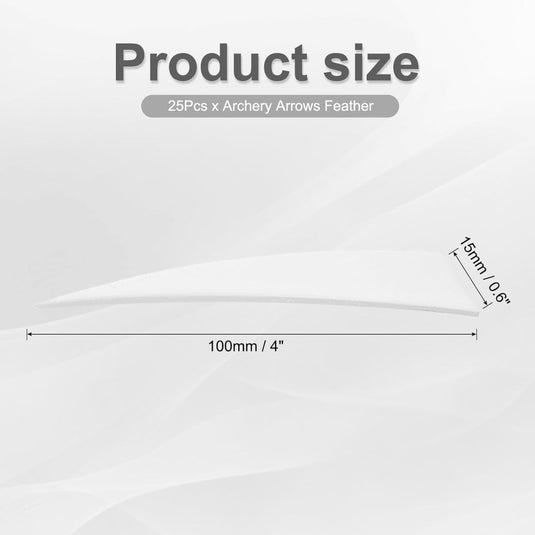 Pijlveren 25 stuks 100 mm van echte kalkoenveren – boogschiet fletching – reserveveren voor houten en carbon pijlen - happygetfit.com
