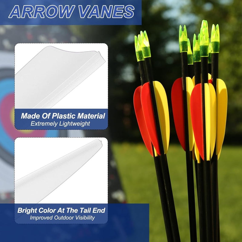 Load image into Gallery viewer, Pijlveren 36 stuks 2,5 inch van kunststof – arrow vanes – boogschieten accessoires - happygetfit.com
