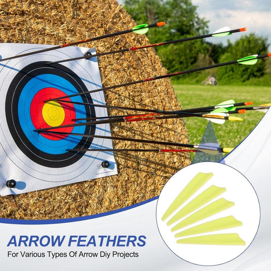 Pijlveren 36 stuks 2,5 inch van kunststof – arrow vanes – boogschieten accessoires - happygetfit.com