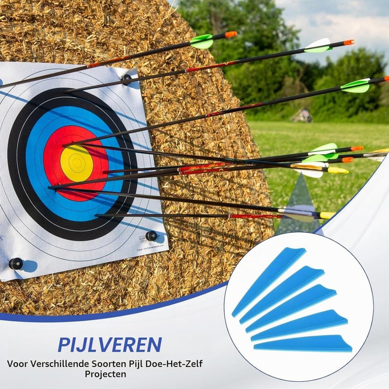 Load image into Gallery viewer, Pijlveren 36 stuks 2,5 inch van kunststof – arrow vanes – boogschieten accessoires - happygetfit.com
