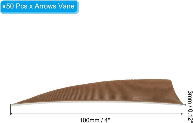 Load image into Gallery viewer, Pijlveren 50 stuks 4 inch van kalkoenveer – arrow fletching – boogschieten accessoires - happygetfit.com
