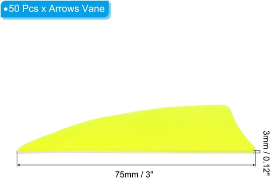 Pijlveren 50 stuks 4 inch van kalkoenveer – arrow fletching – boogschieten accessoires - happygetfit.com