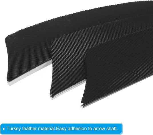 Pijlveren 50 stuks 4 inch van kalkoenveer – arrow fletching – boogschieten accessoires - happygetfit.com