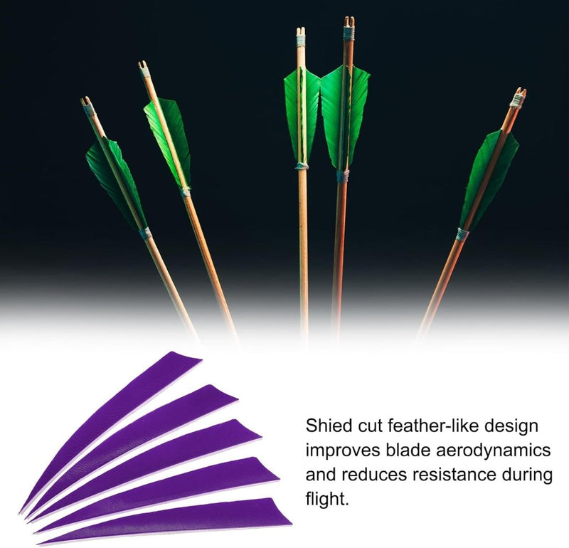 Load image into Gallery viewer, Pijlveren 50 stuks 4 inch van kalkoenveer – arrow fletching – boogschieten accessoires - happygetfit.com
