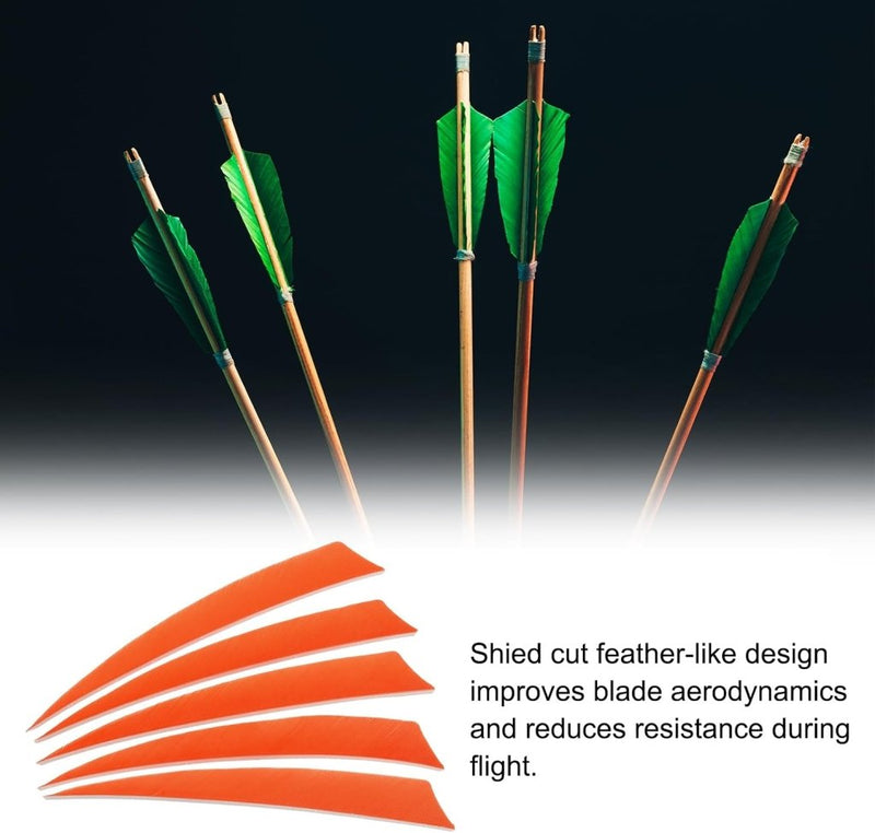 Load image into Gallery viewer, Pijlveren 50 stuks 4 inch van kalkoenveer – arrow fletching – boogschieten accessoires - happygetfit.com
