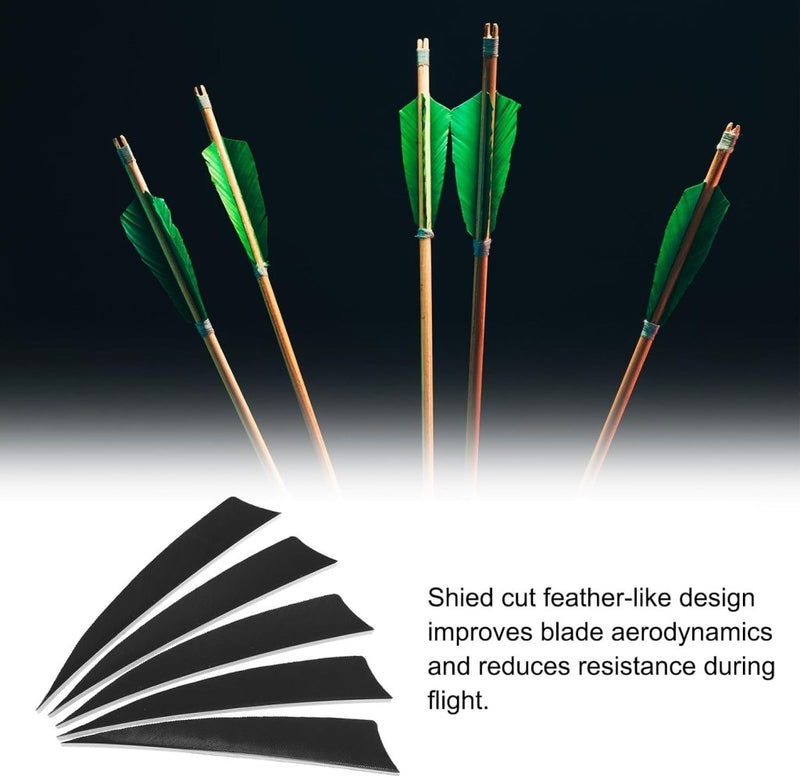 Load image into Gallery viewer, Pijlveren 50 stuks 4 inch van kalkoenveer – arrow fletching – boogschieten accessoires - happygetfit.com
